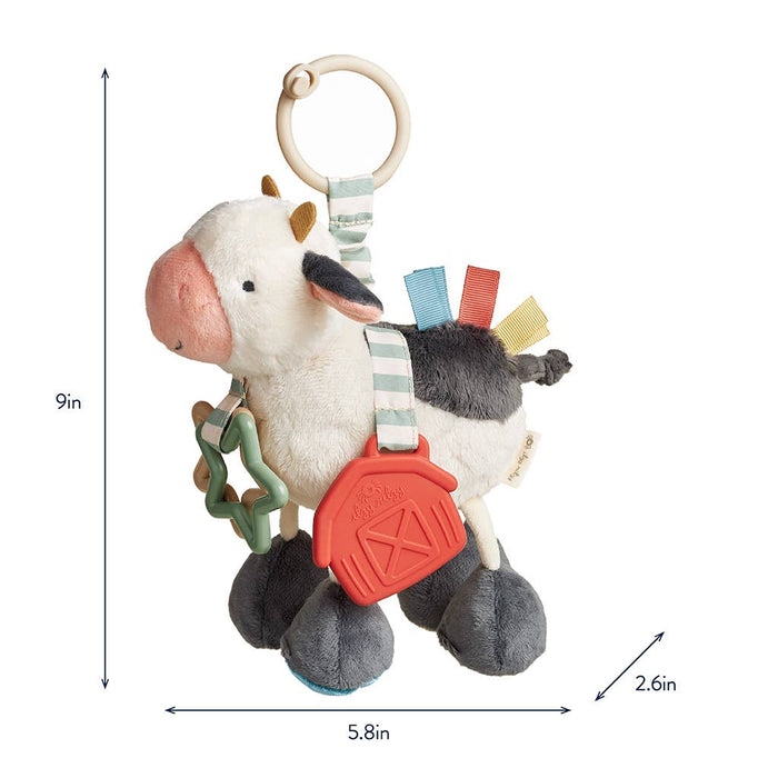 Cow Itzy Friends Link & Love Activity Plush - Wee Bee Baby Boutique