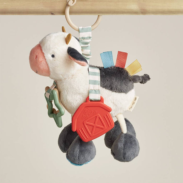 Cow Itzy Friends Link & Love Activity Plush - Wee Bee Baby Boutique