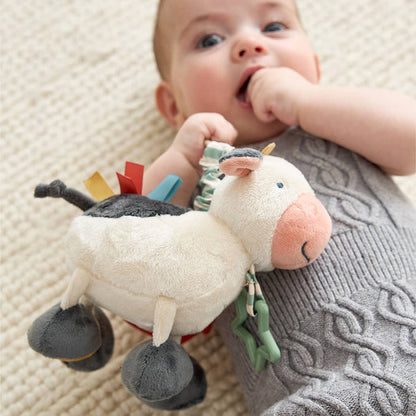 Cow Itzy Friends Link & Love Activity Plush - Wee Bee Baby Boutique