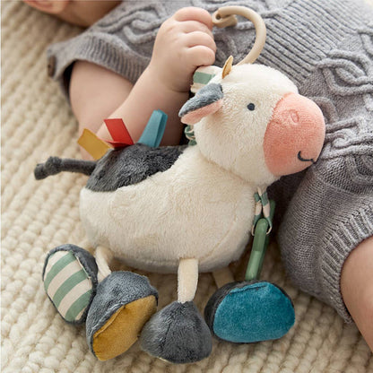 Cow Itzy Friends Link & Love Activity Plush - Wee Bee Baby Boutique