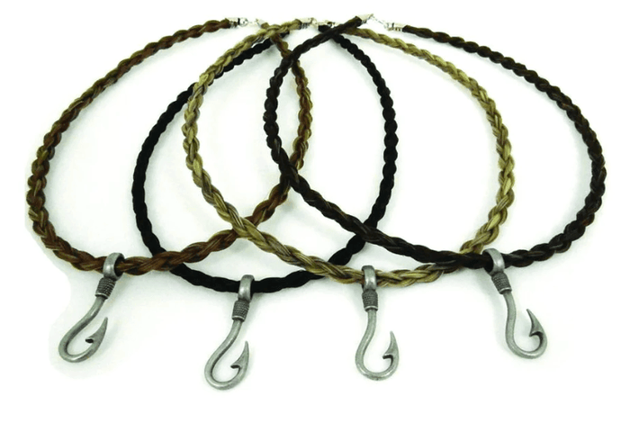 Cowboy Collectibles Surf Seeker Fish Hook Horse Hair Necklace CKP13
