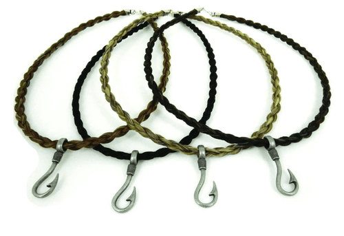 Cowboy Collectibles Surf Seeker Fish Hook Horse Hair Necklace CKP13