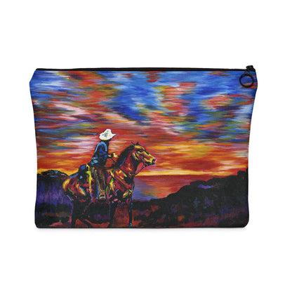 Cowboy Sunset - Flat Carry Pouch