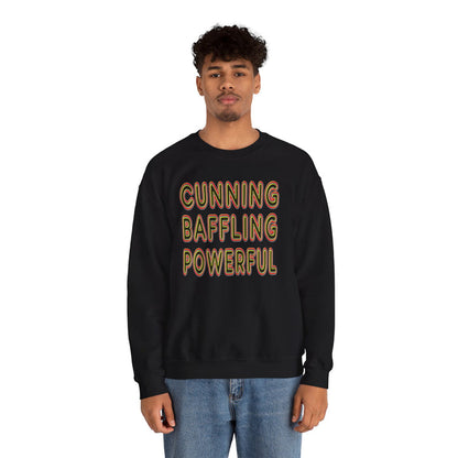 Cunning Baffling Powerful dtg Crewneck Sweatshirt