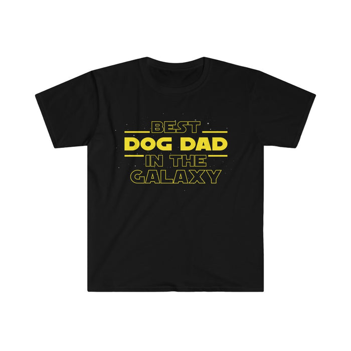 Dog Dad Gifts Funny Dog Lover Shirt Best Dog Dad In The Galaxy Mens T-Shirt
