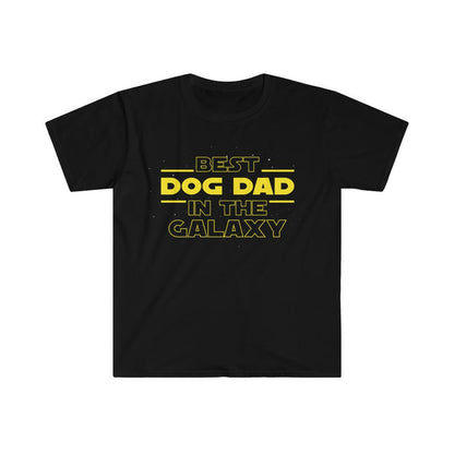 Dog Dad Gifts Funny Dog Lover Shirt Best Dog Dad In The Galaxy Mens T-Shirt