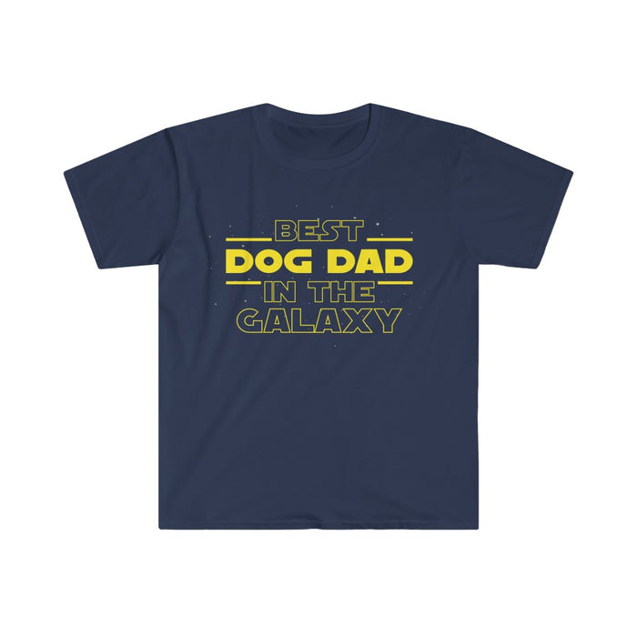 Dog Dad Gifts Funny Dog Lover Shirt Best Dog Dad In The Galaxy Mens T-Shirt