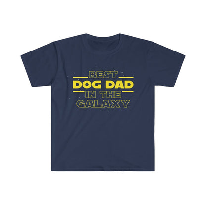 Dog Dad Gifts Funny Dog Lover Shirt Best Dog Dad In The Galaxy Mens T-Shirt