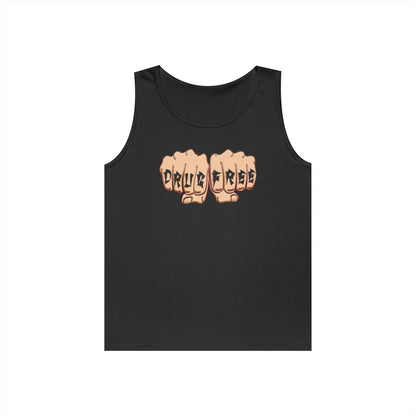 Drug Free Fist dtg Tank Top