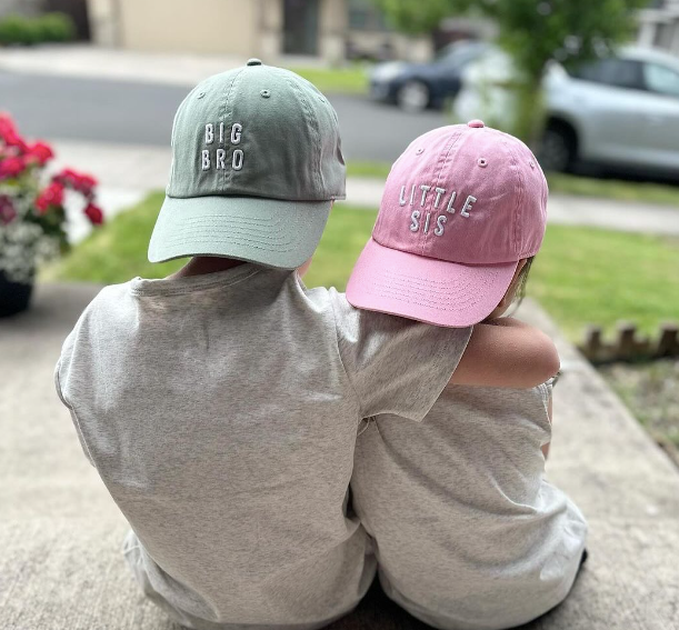 Dusty Rose Little Sis Hat - Wee Bee Baby Boutique