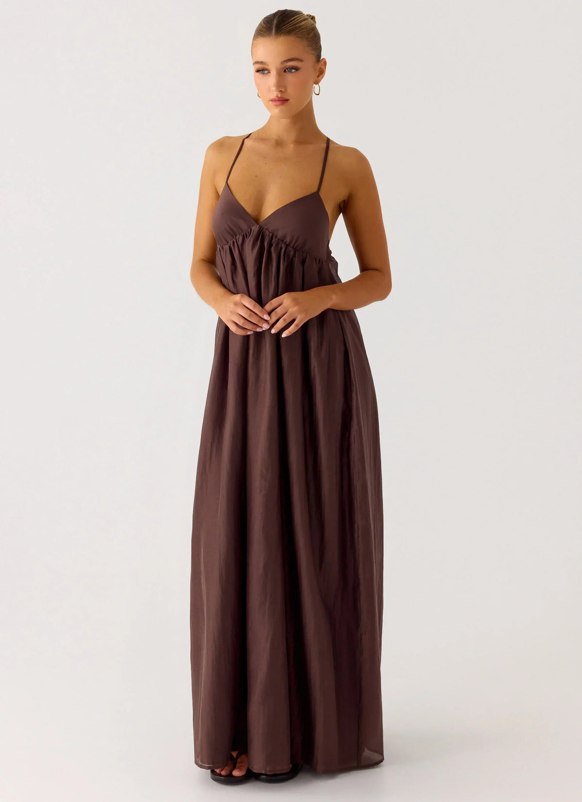 Losario Maxi Dress - Cool Chocolate