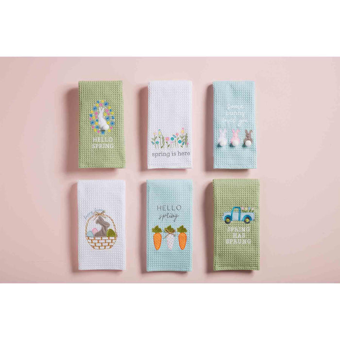 Easter Basket Hand Towel - Pine & Moss