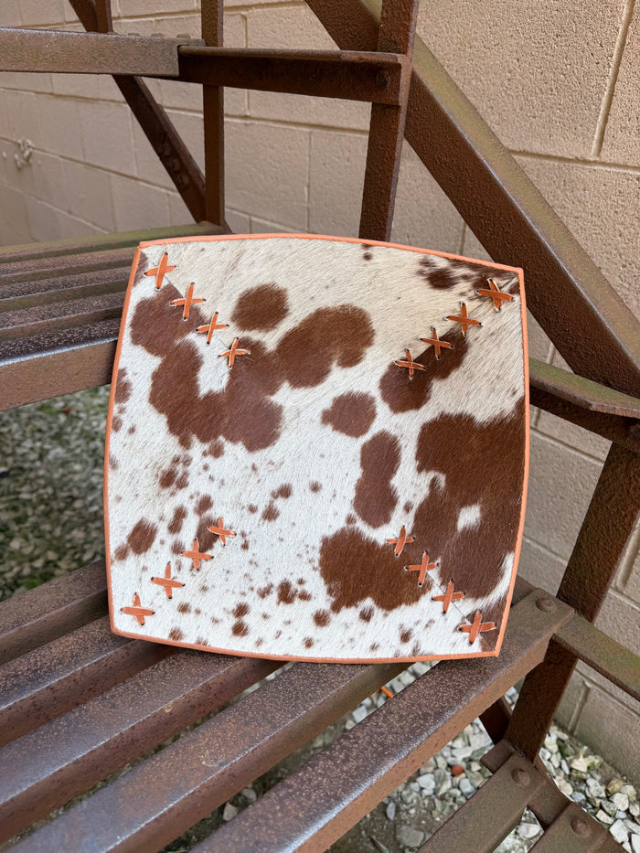 El Paso 11" Hand-stitched Large Cowhide Bowl