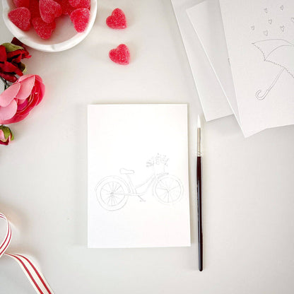 Emily Lex Love, Sweet Love, Paintable Notecards - Pine & Moss