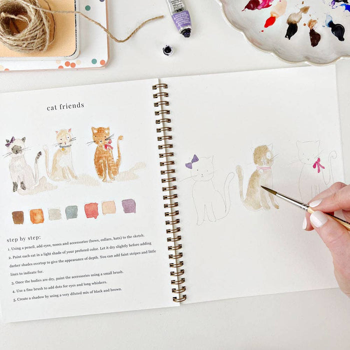 Animals watercolor workbook - Pine & Moss