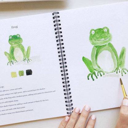 Animals watercolor workbook - Pine & Moss