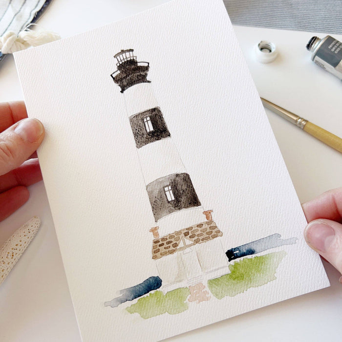 Emily Lex-  Seaside Paintable Notecards - Pine & Moss