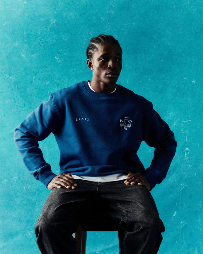 ART OF x Everton 1983 Blue Sweat | EFC Embroidered Football Merch