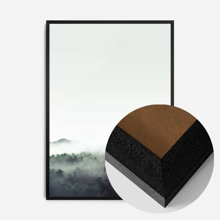 21x30cm | 8¼ x 11¾in / Black Wood Frame