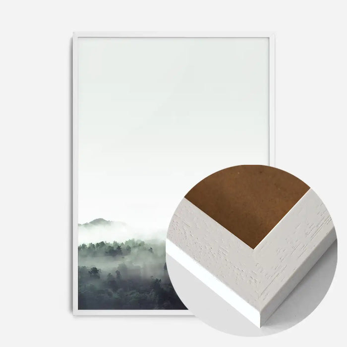 21x30cm | 8¼ x 11¾in / White Wood Frame