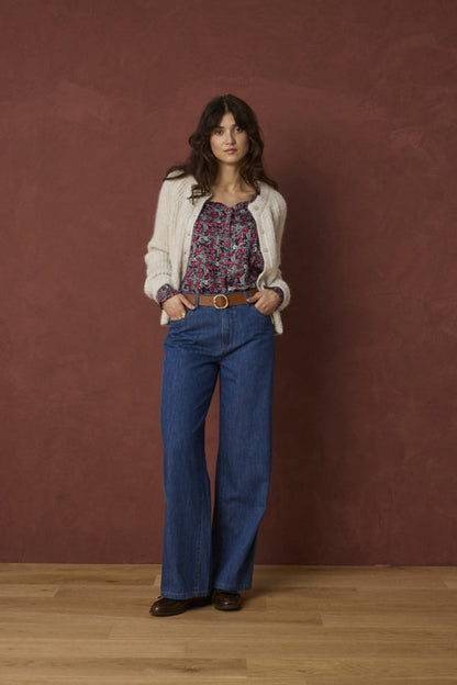 Fransa FrCharleen Cardigan Oatmeal - Precious Sparkle