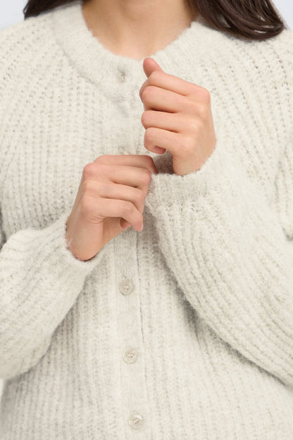 Fransa FrCharleen Cardigan Oatmeal - Precious Sparkle