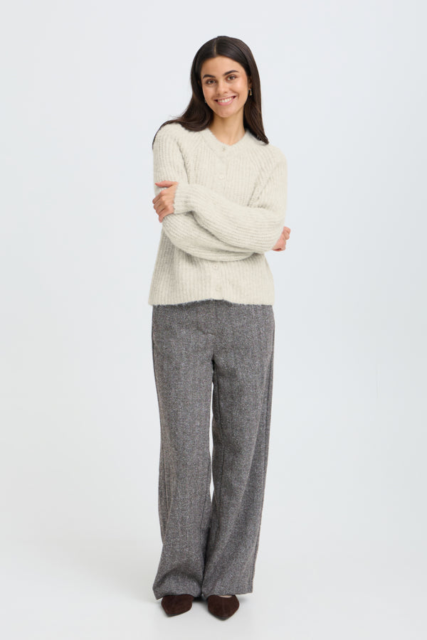 Fransa FrCharleen Cardigan Oatmeal - Precious Sparkle