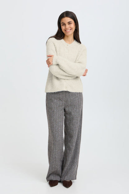 Fransa FrCharleen Cardigan Oatmeal - Precious Sparkle
