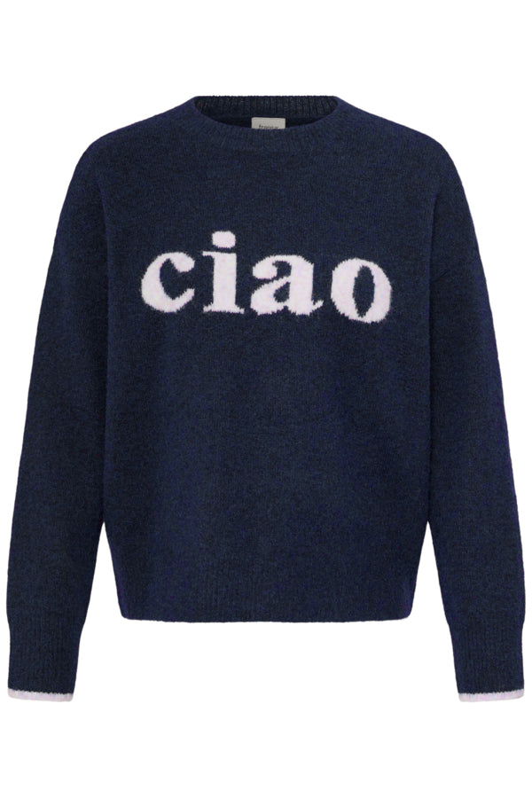 Fransa Frflorence Pullover in Salute Ciao - Precious Sparkle
