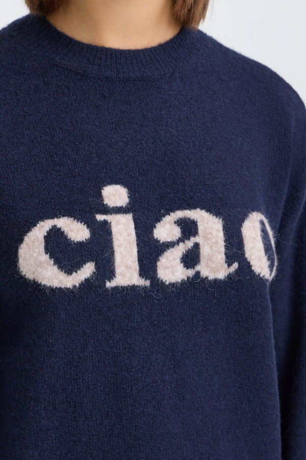 Fransa Frflorence Pullover in Salute Ciao - Precious Sparkle