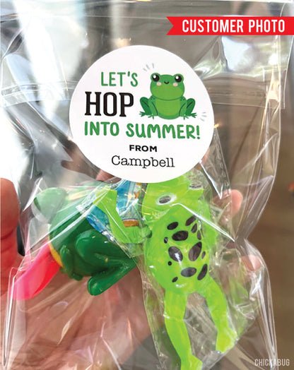 Frog Last Day of School Stickers