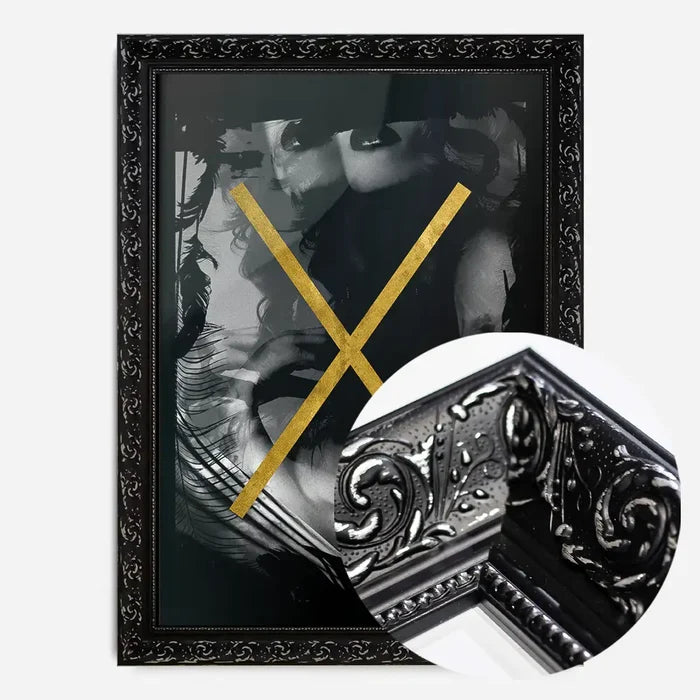 21x30cm | 8¼ x 11¾in / Black Ornate Frame