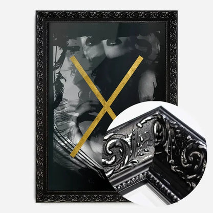 21x30cm | 8¼ x 11¾in / Black Ornate Frame
