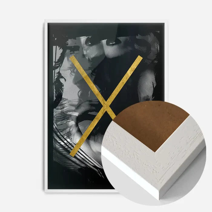 21x30cm | 8¼ x 11¾in / White Wood Frame