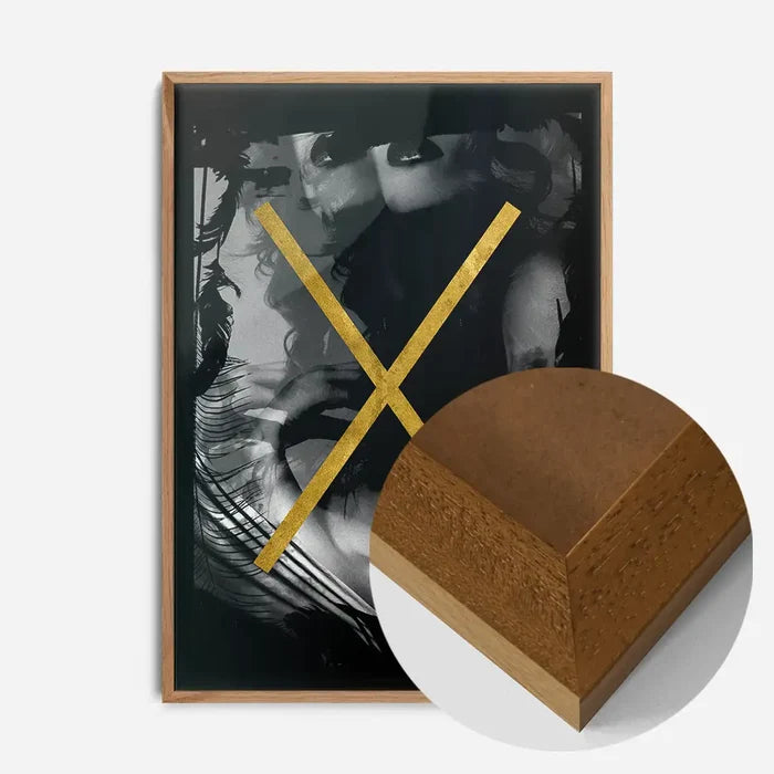 21x30cm | 8¼ x 11¾in / Oak Wood Frame