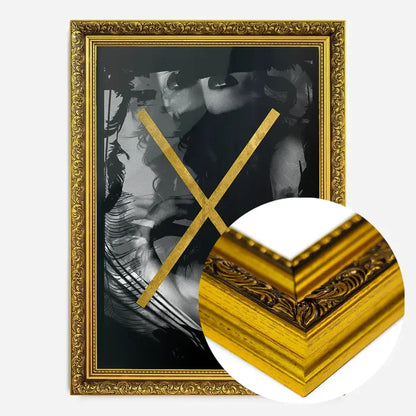 21x30cm | 8¼ x 11¾in / Gold Ornate Frame