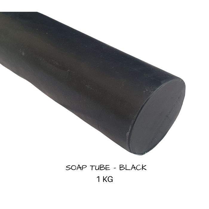 Glycerine Soap Base - Charcoal Black  1 kg Tubes
