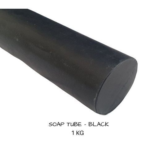 Glycerine Soap Base - Charcoal Black  1 kg Tubes