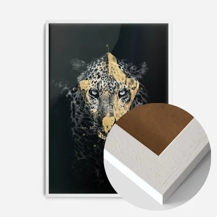 21x30cm | 8¼ x 11¾in / White Wood Frame