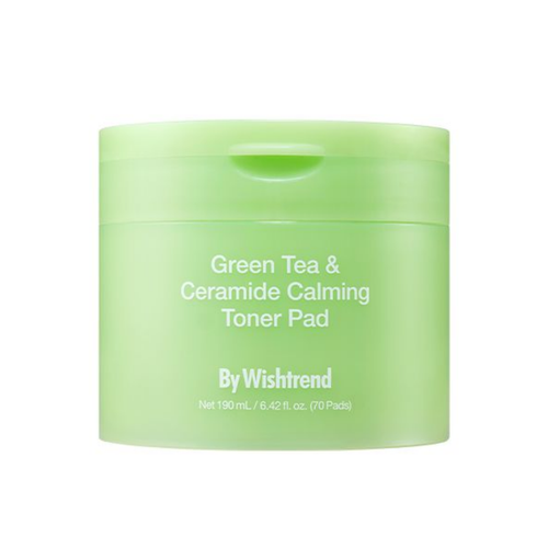 By Wishtrend Green Tea & Ceramide Calming Toner Pad Nudie Glow Australia