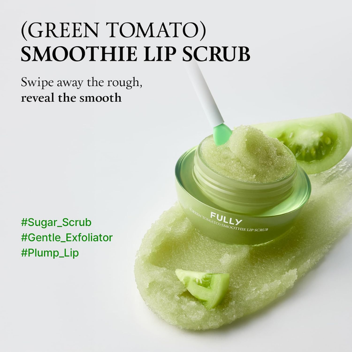 Fully Green Tomato Smoothie Lip Scrub Nudie Glow Australia