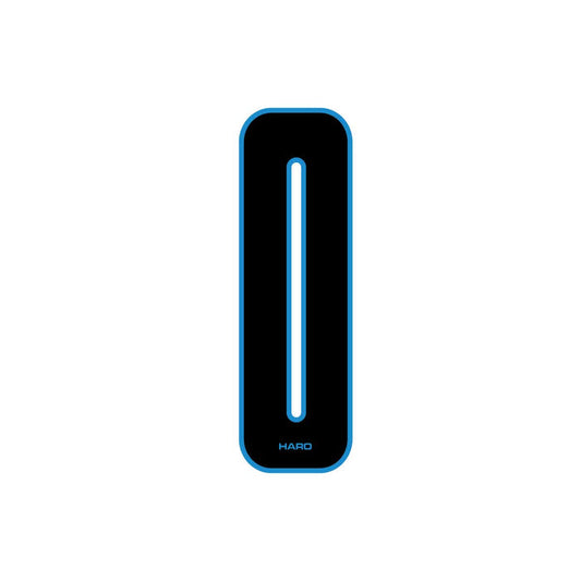 Haro - Stadium plate number #0 decal - Black Blue