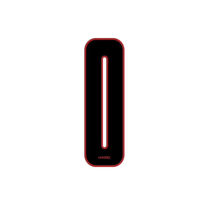 Haro - Stadium plate number #0 decal - Black Red