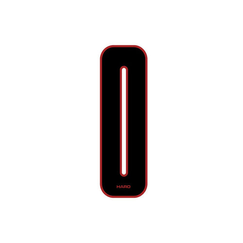 Haro - Stadium plate number #0 decal - Black Red