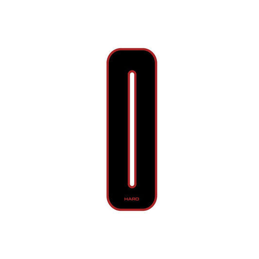 Haro - Stadium plate number #0 decal - Black Red