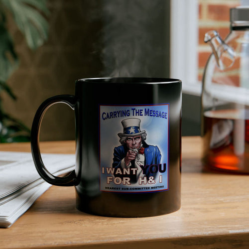 H&I Uncle Sam I Want You 11/15oz NA Ceramic Mug