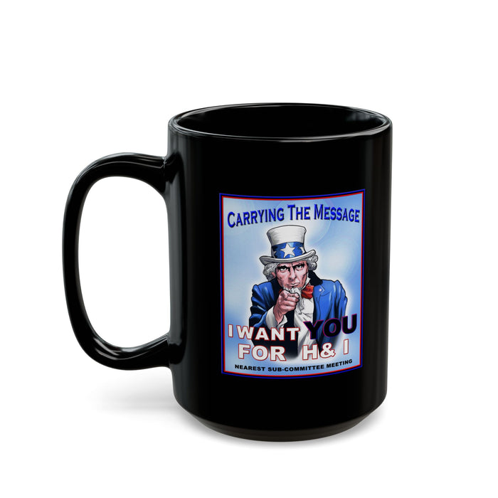 H&I Uncle Sam I Want You 11/15oz NA Ceramic Mug