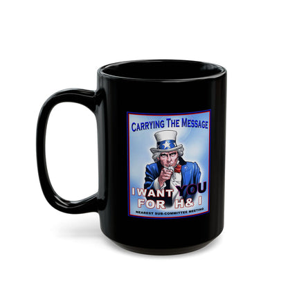 H&I Uncle Sam I Want You 11/15oz NA Ceramic Mug