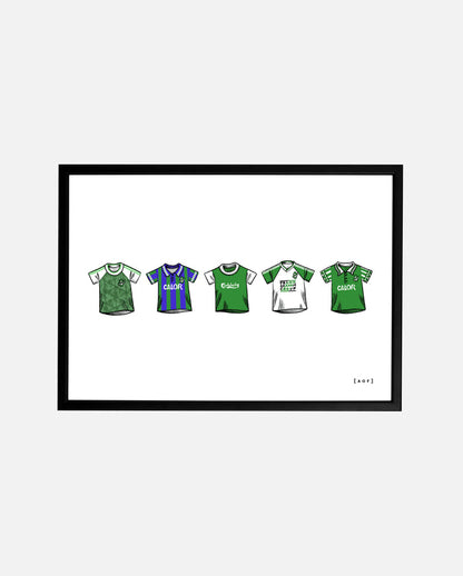 ART OF x Hibernian Classics Framed Print | Hibs Football Wall Art