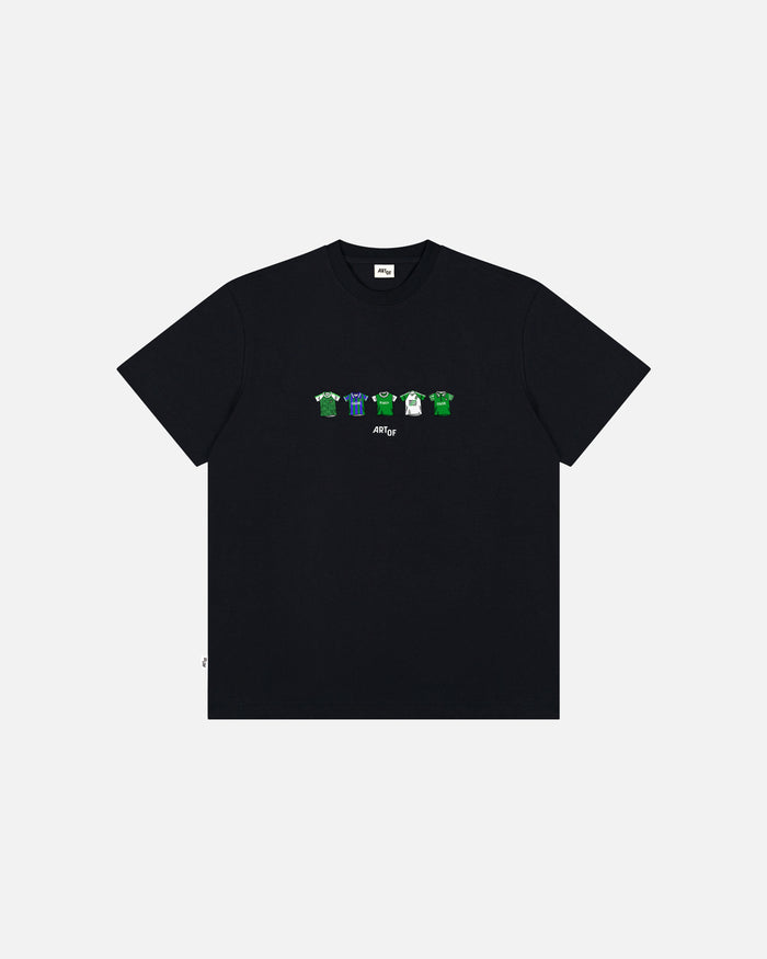 ART OF x Hibernian Classics Tee | Hibs Black Graphic Football T-shirt